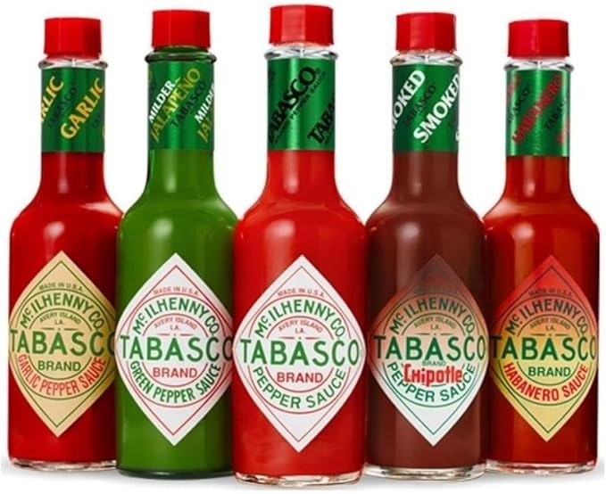 Kit Molho Pimenta Tabasco 60ml - 5 Sabores Diferentes
