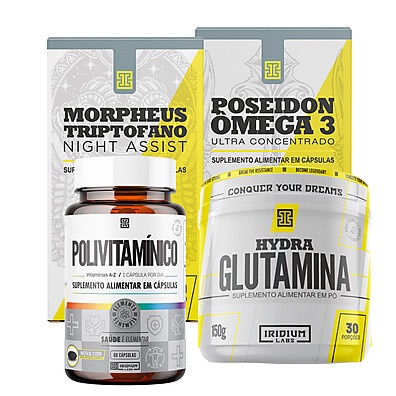 Kit Morpheus + Glutamina + Polivitamínico + Ômega 3: Complete sua saúde
