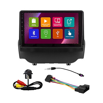 Kit Multimídia 9" Ecosport 2013-2017: Android, GPS e Câmera