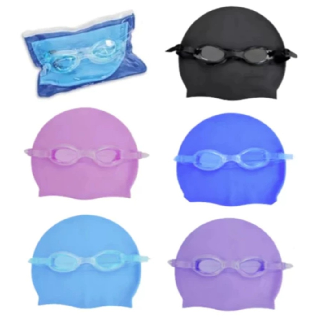 Kit Natação Infantil: Touca + Óculos Advanced