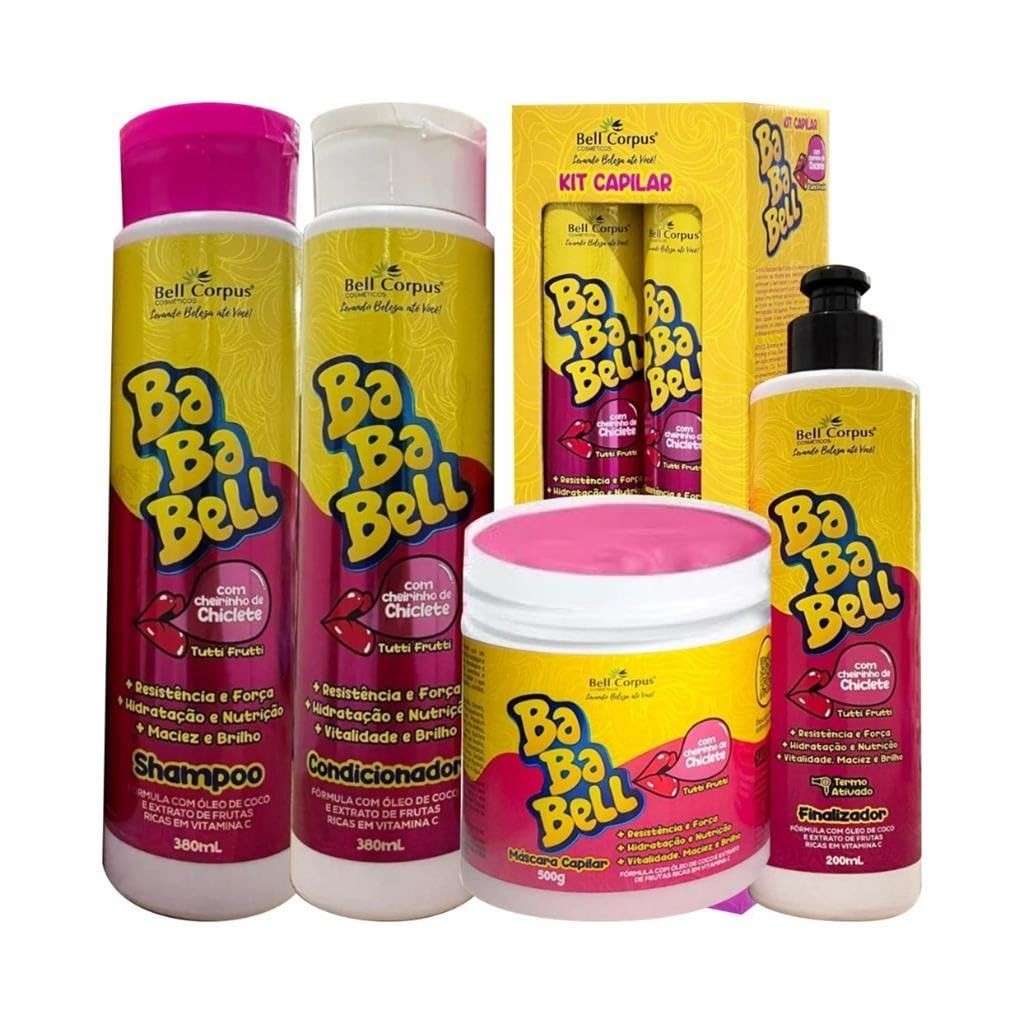 Kit Bababell Tutti Frutti 4 Produtos Bell Corpus - Hidratação e Maciez para o Corpo