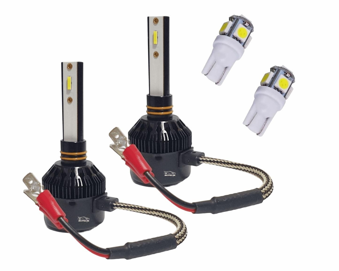 Kit Super LED H1 + T10 6000K: Iluminação Potente e Moderna para Seu Veículo