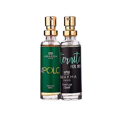 Kit Perfume Masculino Amakha Paris: Apolo + L´Eternité