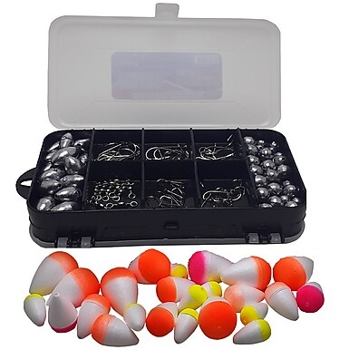 Kit Pesca Completo: Boias, Anzóis e Acessórios