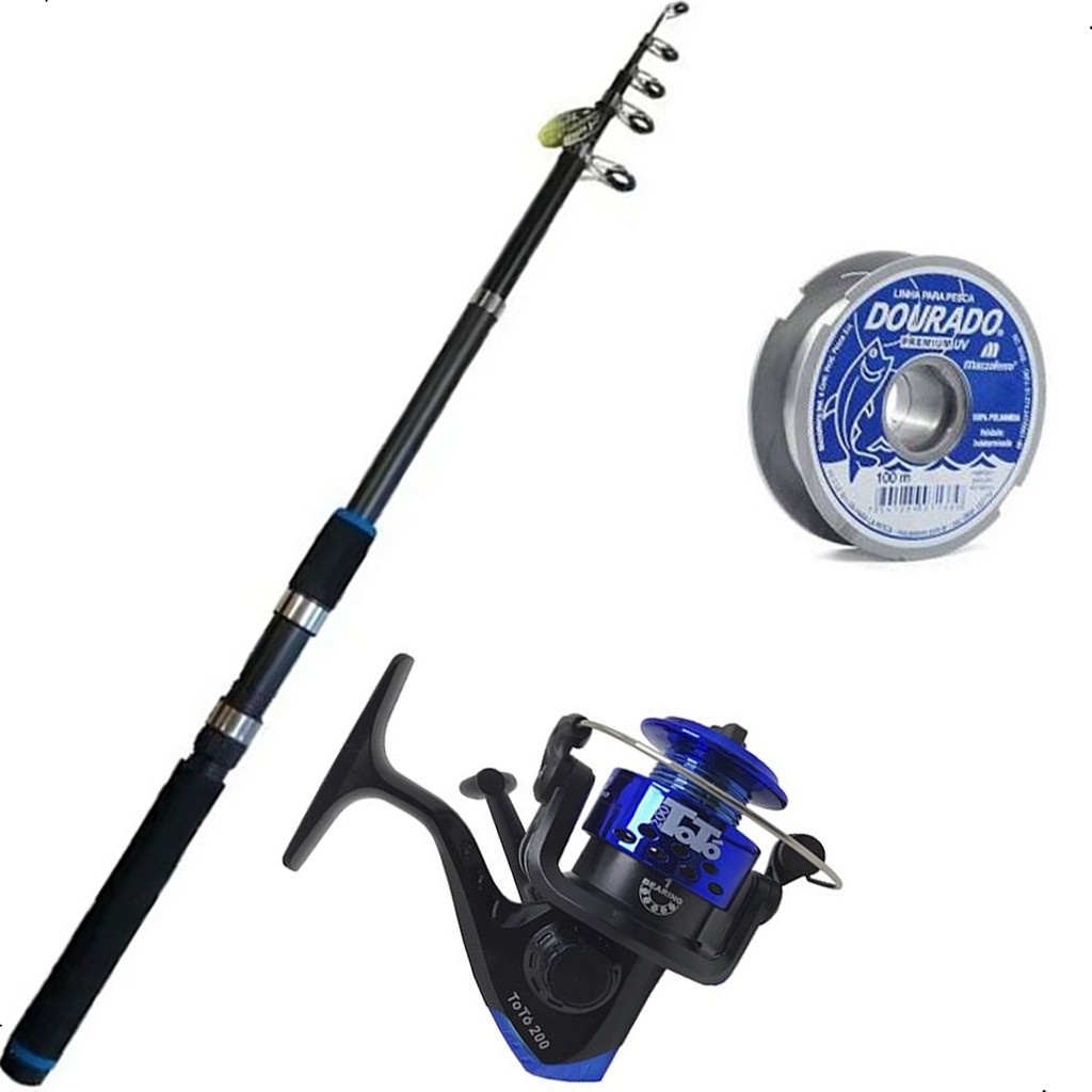 Kit Pesca Completo: Vara, Molinete e Linha!