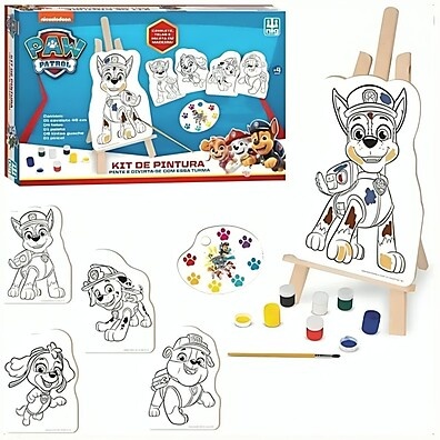 Kit Pintura Patrulha Canina: Diversão e Arte!