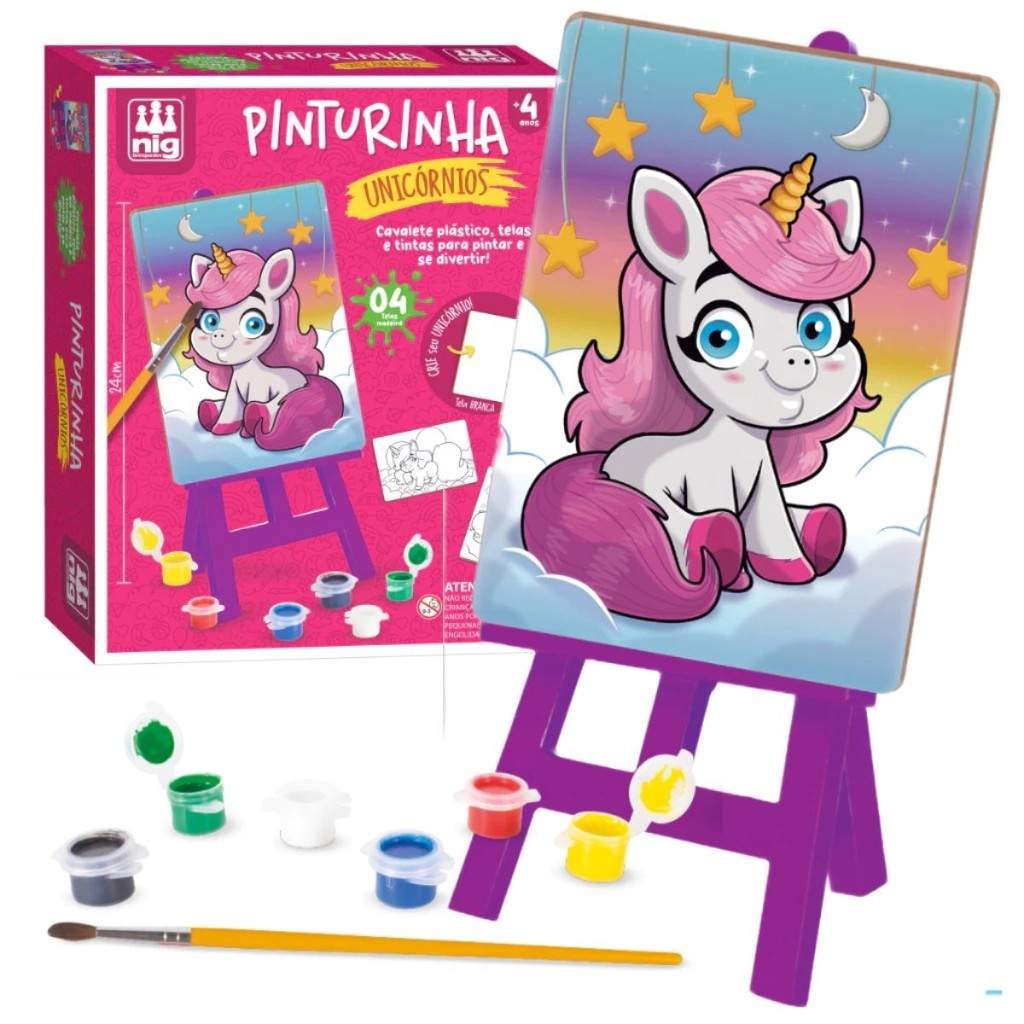 Kit Pintura Unicórnios: Diversão Criativa para Crianças!