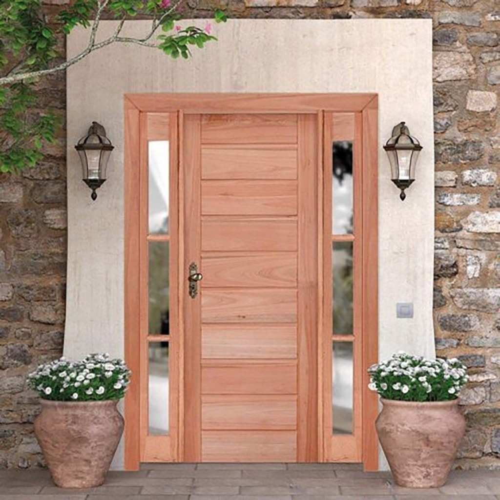 Kit Porta de Madeira Eucalipto 213cm x 146cm - Esquerda | Esel