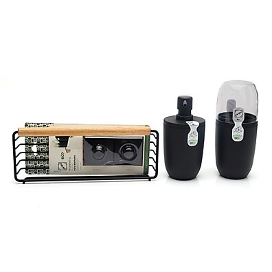 Kit Porta Escova + Sabonete + Prateleira Eco Design 9060
