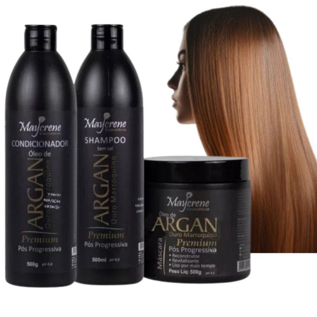 Kit Pós Progressiva com Óleo de Argan: Mantenha o Liso por Mais Tempo