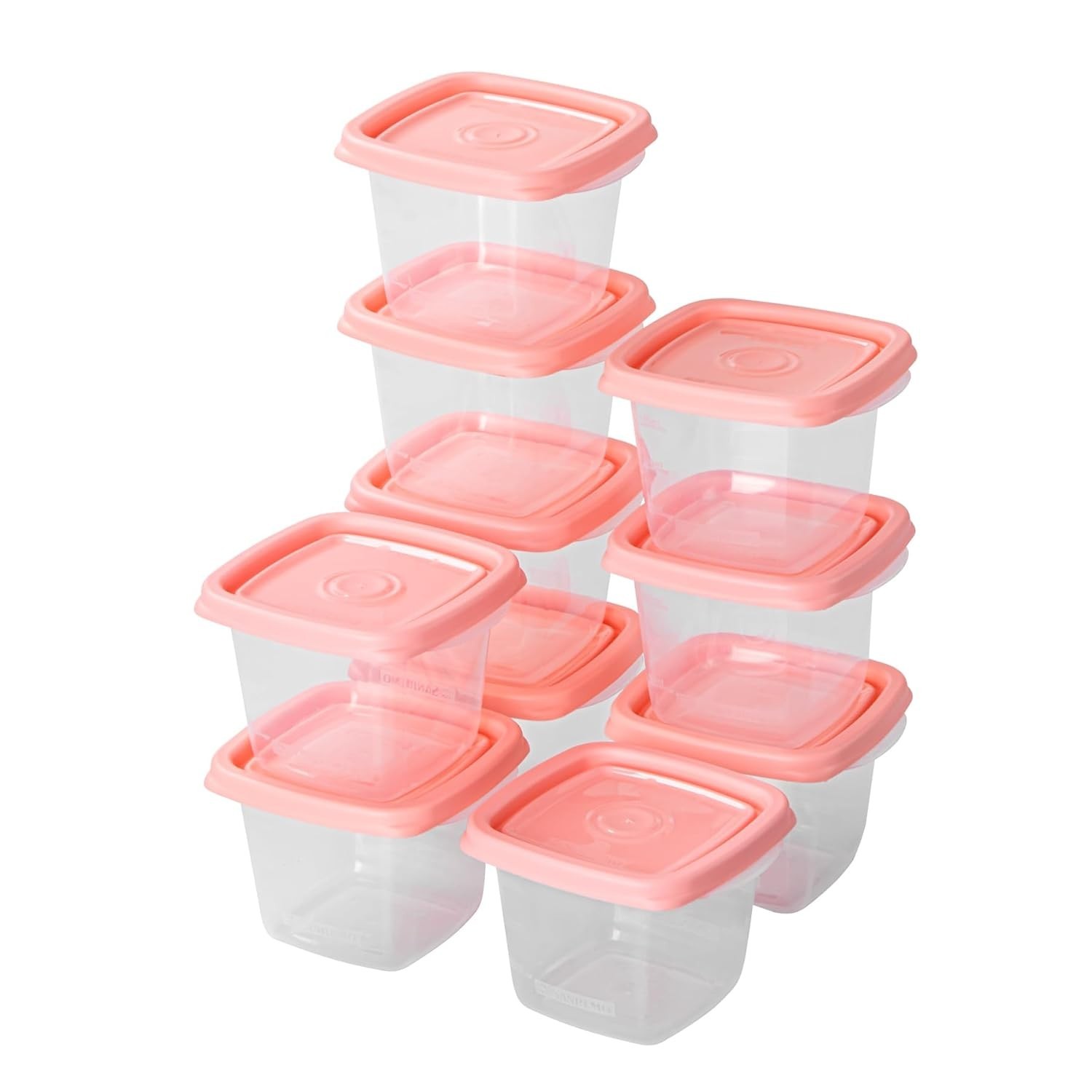 Sanremo Kit com 10 Potes Plásticos Quadrados 200mL - Segurança, Praticidade e Organização na Cozinha
