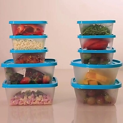 Kit Potes para Mantimentos 10 Peças Jaguar – Organize com Qualidade