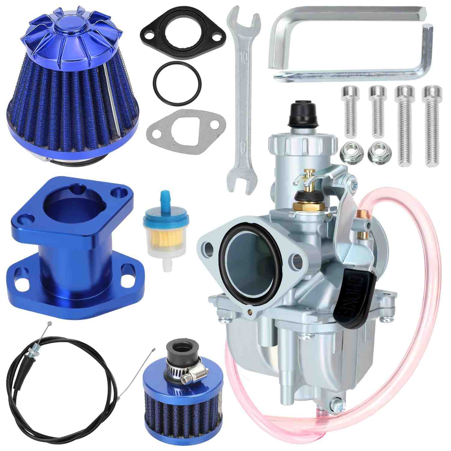Kit Carburador VM22 Mikuni YOXUFA para Motores Predator 212cc e Clones - Alto Desempenho