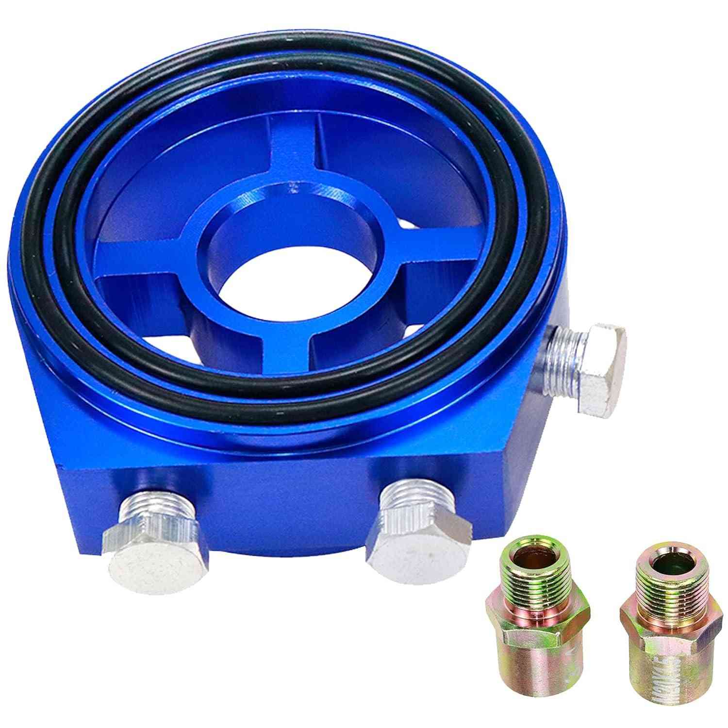 Kit Adaptador Placa Sanduíche Filtro de Óleo Modengzhe - Alumínio Premium para Monitoramento Completo