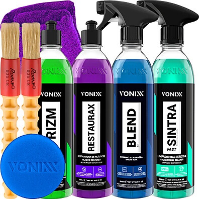 Kit Prizm Cera Blend Spray Restaurax Sintra Fast: Complete Sua Limpeza e Proteção Automotiva