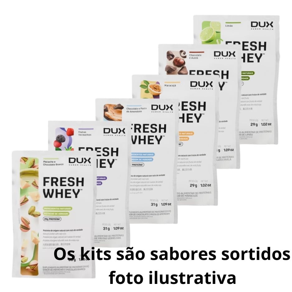 KIT DUX FRESH SACHE 6 UNIDADES SORTIDOS - WHEY PROTEIN
