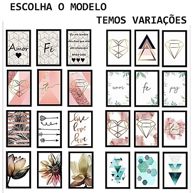 Kit Quadro Decorativo Frases Amor 20x30 – Decore com Estilo