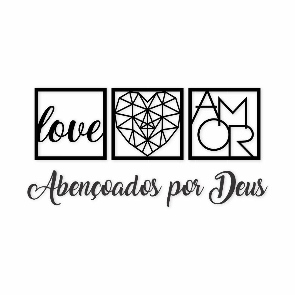 Kit Quadros Abençoado Por Deus: Decore com Fé!