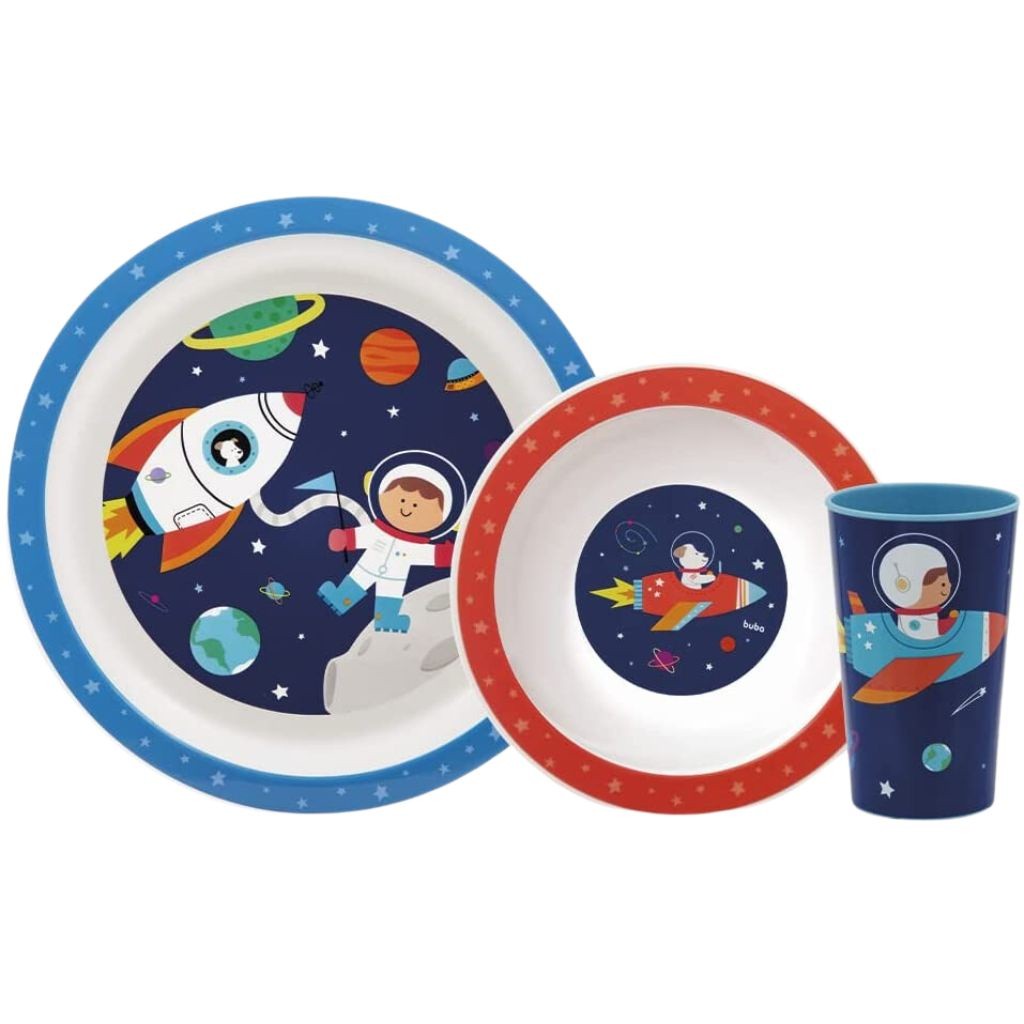 Kit Refeição Astronauta Buba: Aventura na Hora de Comer!