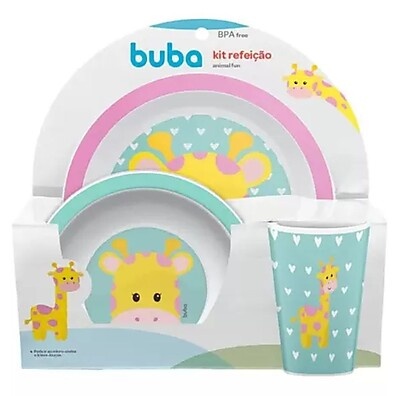 Kit Refeição Girafa Buba: Diversão e Praticidade!
