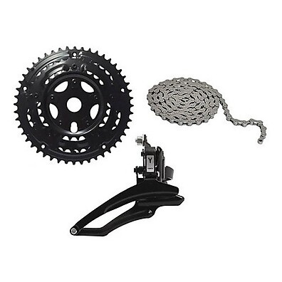 Kit Relação Bike 21/18v: Câmbio, Coroa e Corrente