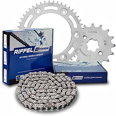 Kit Relação Titanium Riffel Bros/XRE 160/190
