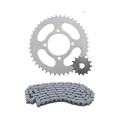 Kit Relação Transmissão Yamaha YBR 125: Pinhão, Coroa e Corrente 428H118L