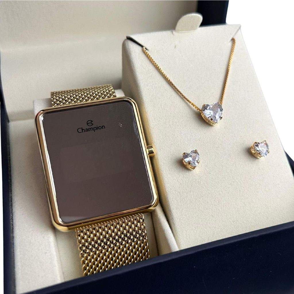 kit-relogio-champion-dourado-elegancia-completa