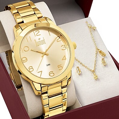kit-relogio-dumont-feminino-elegancia-completa