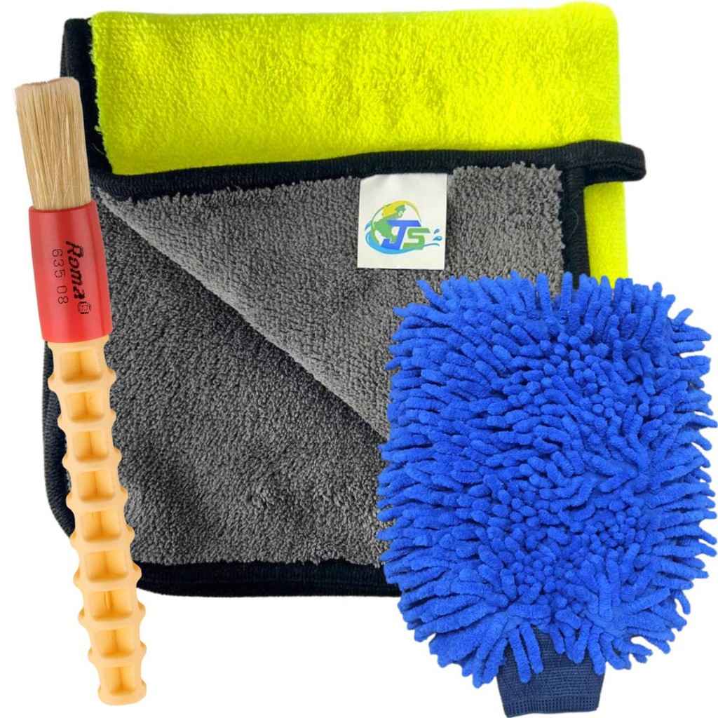 Kit Remoção de Cera: Pano, Luva e Pincel