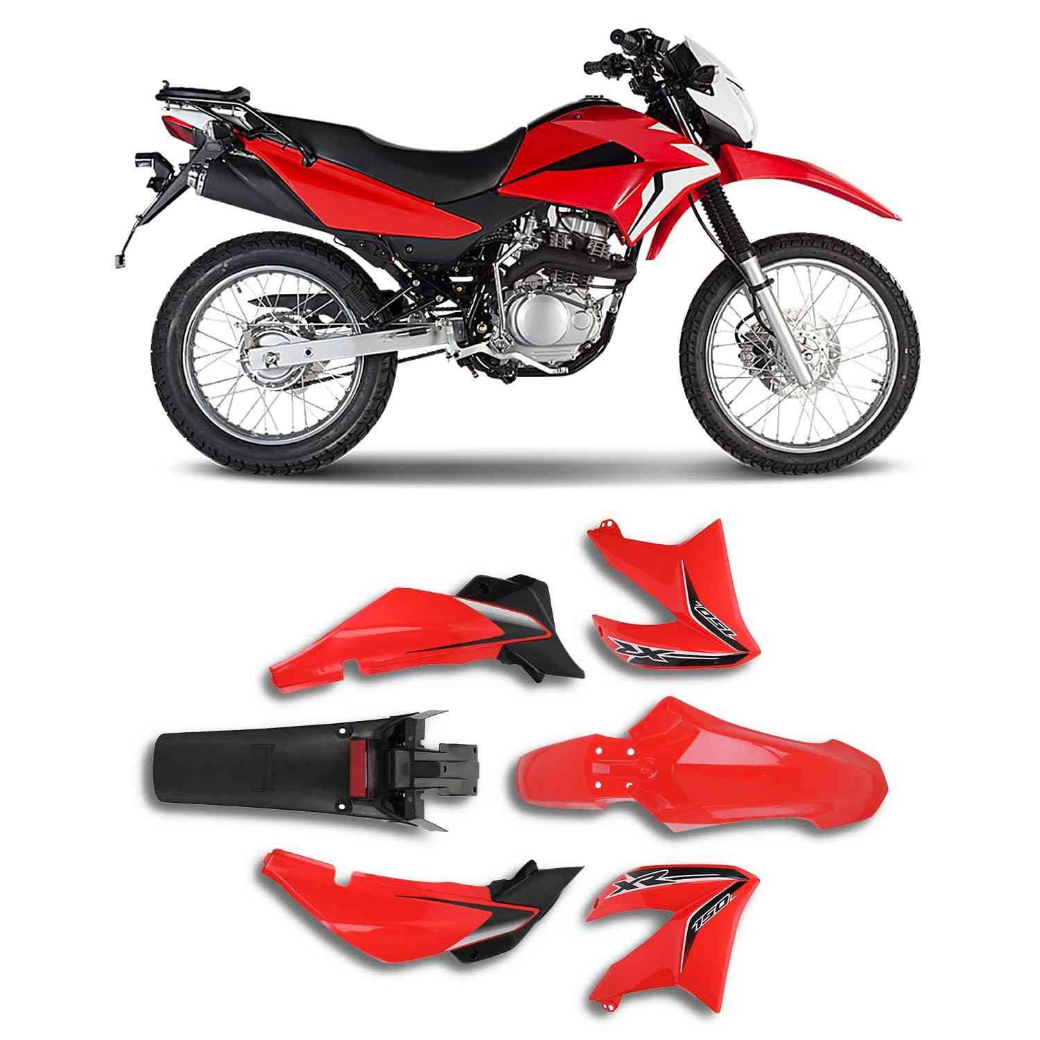 Kit Carenagem Plástico IUVWISN para XR150L: Renove o Visual da sua Dual Sport!