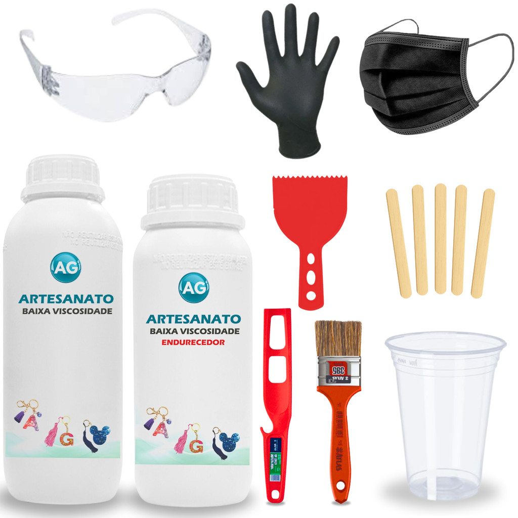 Kit Resina Epóxi 300g: Crie Arte com Segurança!