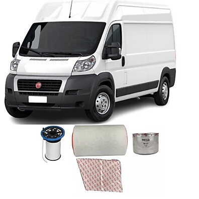 Kit Revisão Ducato 2.3: Filtros Wega Originais