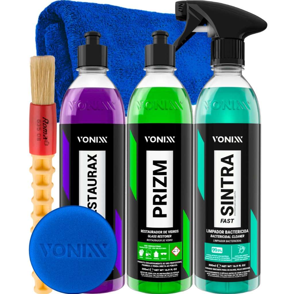 Kit Revitalização Automotiva Vonixx: Limpeza e Brilho!