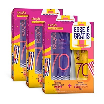 Kit Ricosol FPS 70: Proteção Solar Completa