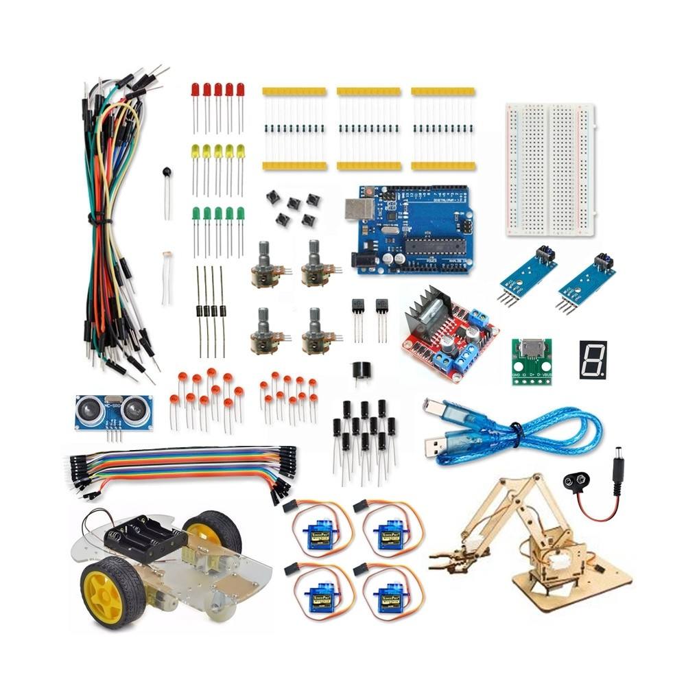 Kit Robótica Arduino: 127 Peças para Criar!