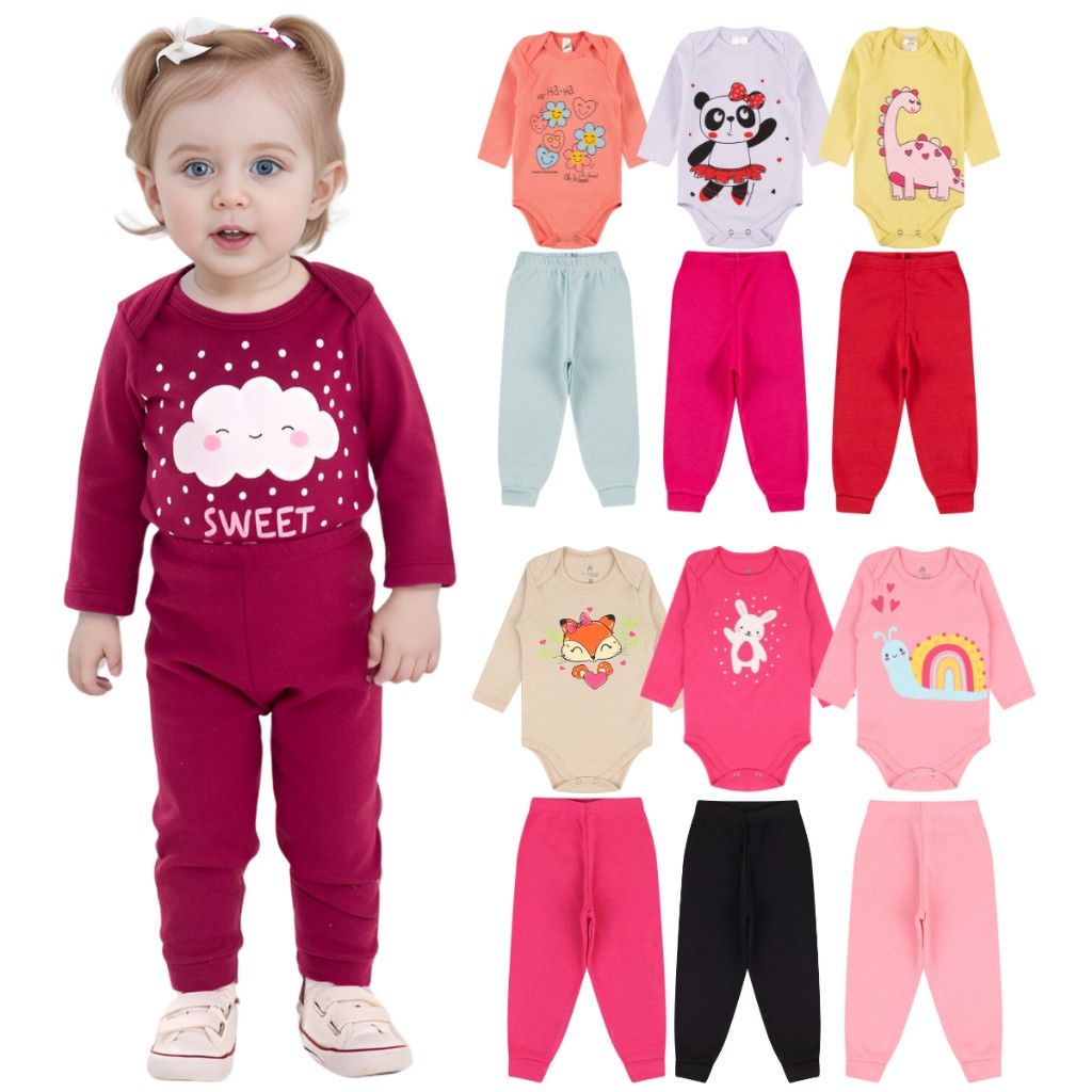 kit-roupa-bebe-menina-10-pecas-algodao-body-calca