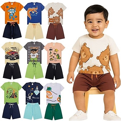 Kit Roupa Bebê Menino: 20 Peças para o Verão!