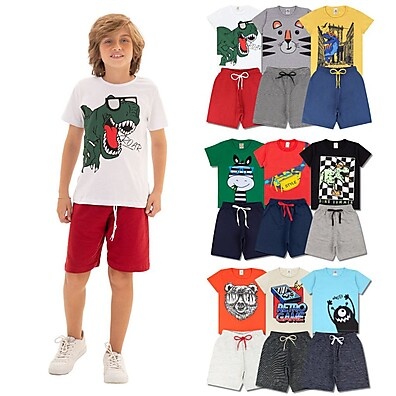 Kit Roupa Infantil Menino: 12 Peças Verão!