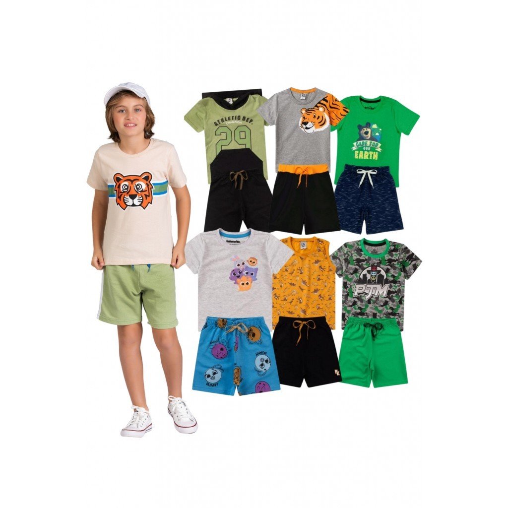 Kit Roupa Infantil Menino Verão: 12 Peças!