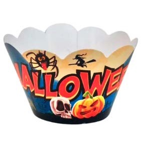 KIT Saias para Cupcake Halloween - 96 Unidades com Ajuste