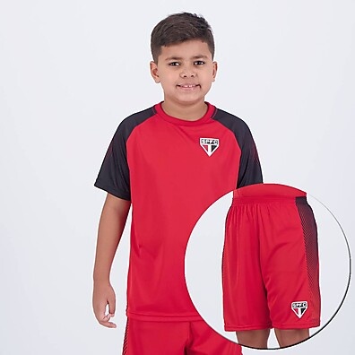 Kit São Paulo Hero: Escudo Juvenil Vermelho