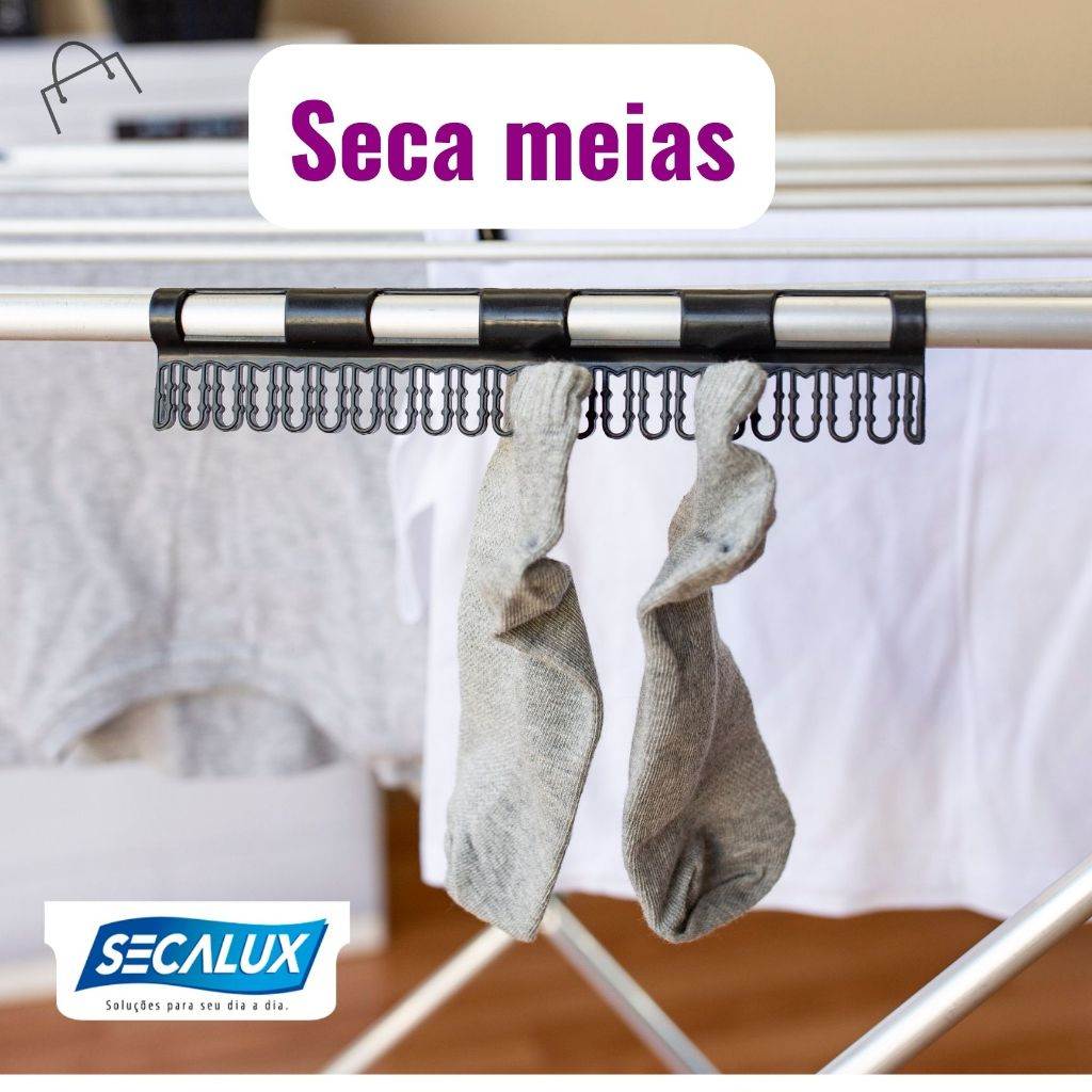 Kit Seca Meias 2 Unidades: Organize Seu Varal de Forma Prática e Econômica