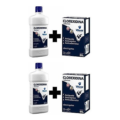 Kit Shampoo e Sabonete Clorexidina Dugs – Saúde e Beleza para seu Pet