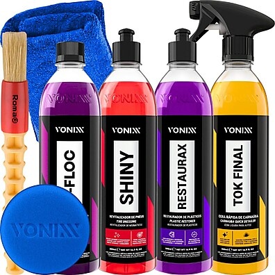 Kit Shampoo V-Floc + Cera Tok Final Shiny Restaurax Vonixx