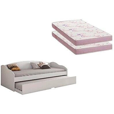 Kit Sofá Cama + Colchão Solteiro: Conforto Total!