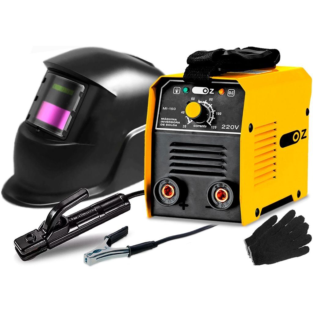 Kit Solda Completo: Mi150 + Máscara + Luvas