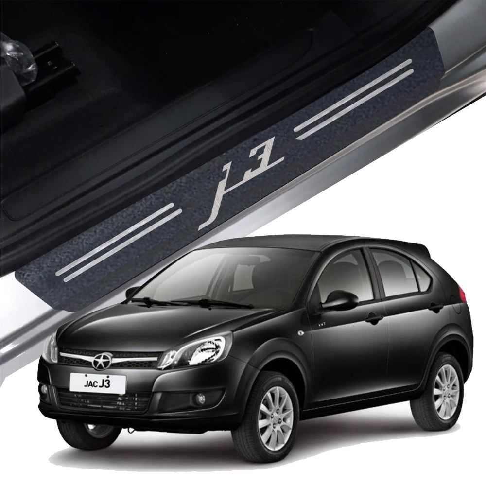 Kit Soleira 8 Peças Jac J3 2010-2016: Proteção e Estilo para Seu Carro