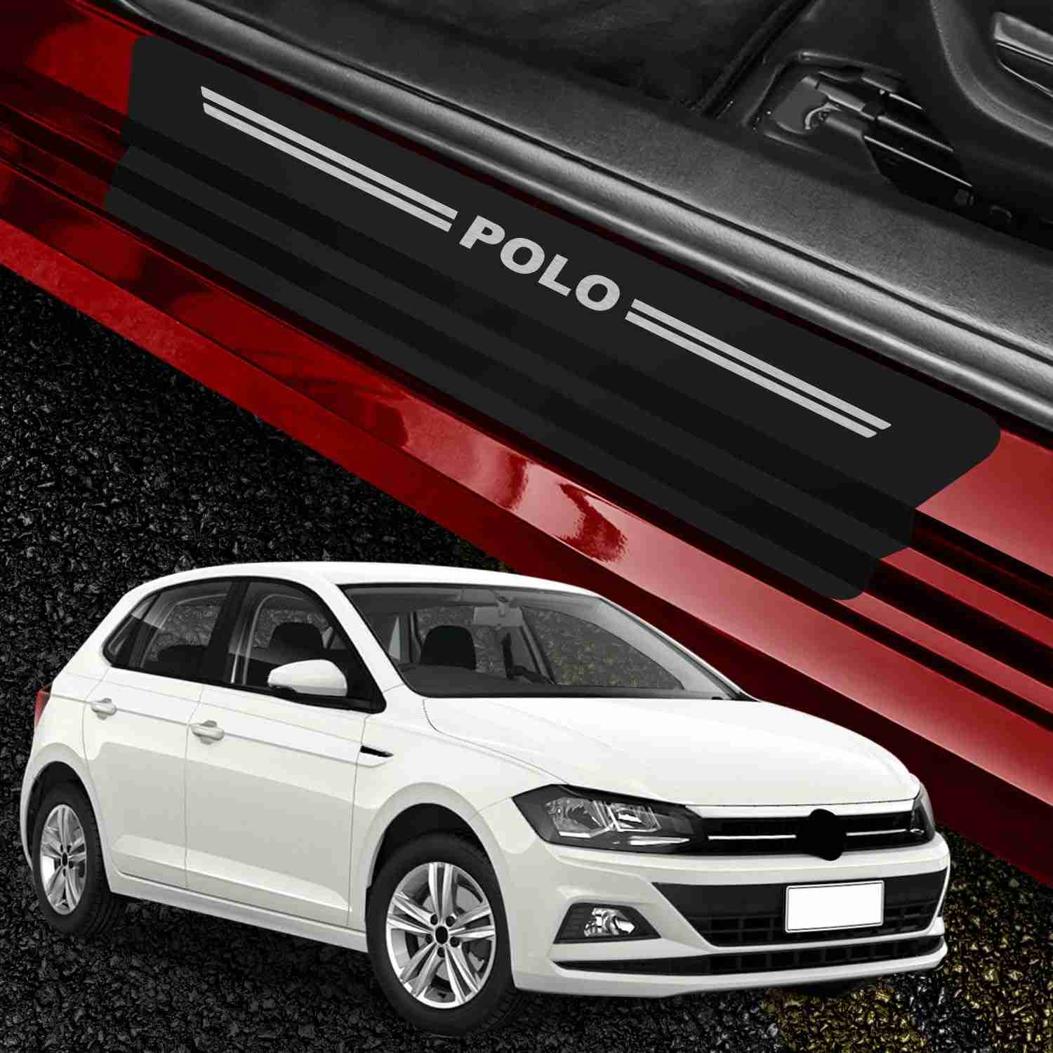 Kit Adesivos Protetores Soleira Porta Volkswagen Polo: Estilo e Proteção Premium