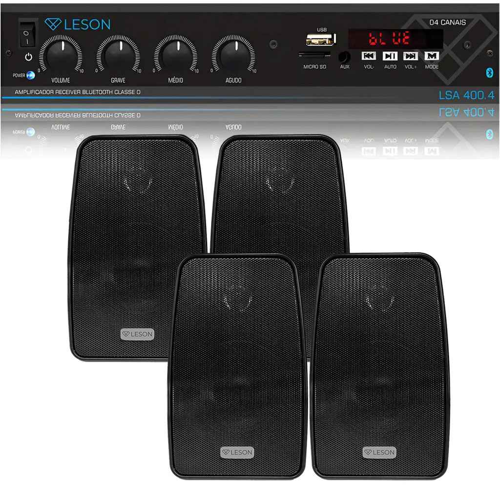 kit-som-ambiente-leson-receiver-4-caixas-140w